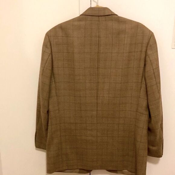 Hugo Boss for Saks Fifth Avenue Cashmere Blend Mens Light Brown Jacket. Size 38S - Picture 2 of 8